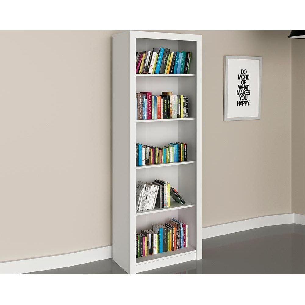 Estante De Escritório Me4104 C/ 4 Prateleiras Branco - Tecno Mobili