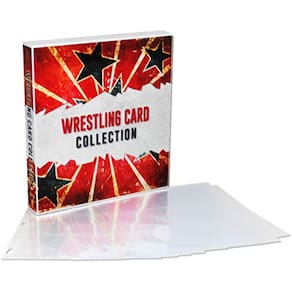 Fichário de cartas WWE Wrestlemania, capacidade para 450 cartas, estrelas