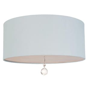 Plafon Redondo 30x30cm Lili 4905 Tom Luz Iluminação Azul-bebê