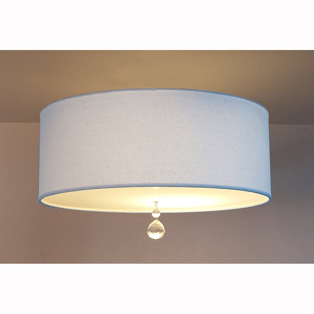 Luminária 3 Focos 15w 4937 Tom Luz Iluminação Azul-bebê