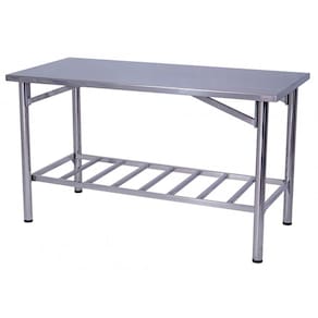 Mesa de Manipulação Benfati Inox 430 180X80CM Paneleiro Gradeado TB 2" 411GR