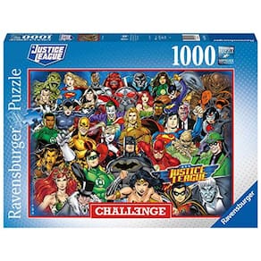 Quebra-cabeças de 1000 peças da DC Comics JL Challenge, mais de 12 anos