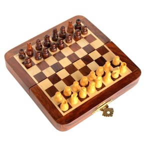 Conjunto de xadrez Stonkraft, peças magnéticas, 18 cm x 18 cm