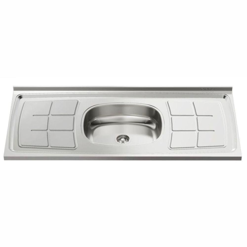 Cuba para Pia de Cozinha 120cmx53cm Concretada Escorredor Bali Inox