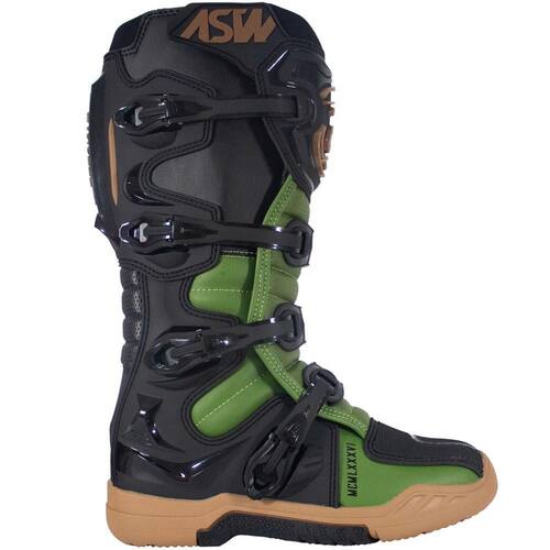 Bota ASW Elevate Enduro Preto/Verde Casas Bahia