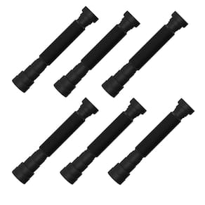 Kit 10 Sifão Universal Sanfonado Tubo Extensivo Preto Blukit