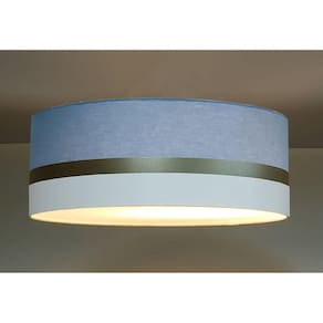 Luminária de Teto Plafon Faixa Dupla de Sobrepor Tom Luz Iluminação Azul/Bronze/Branco