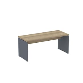 Mesa para Escritório Diretor 120x60cm PE40 Noce Marromlle/Grafito