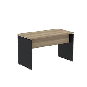 Mesa para Escritório Retangular 120cmx60cm P25 Noce Marromlle/Preto