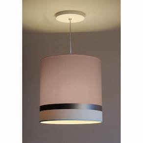 Pendente 15W Faixa Dupla 5772 Tom Luz Iluminação Cáqui/Bronze/Branco