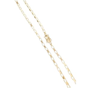 Corrente Tijolinho 5mm 30g Cordão Banhado A 18k