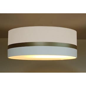 Luminária de Teto Plafon Faixa Dupla de Sobrepor Tom Luz Iluminação Branco/Bronze/Branco