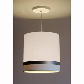 Pendente 15W Faixa Dupla 5770 Tom Luz Iluminação Branco/Bronze