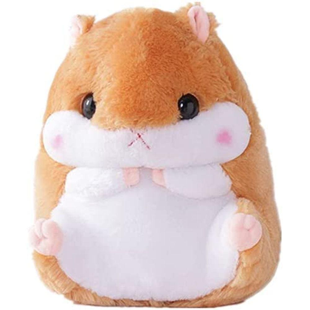 Brinquedo de pelúcia para hamster, bicho de pelúcia, presente de aniversário e Natal (40 cm, marrom)