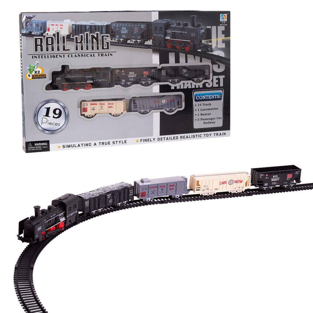 Ferrorama Trem Com Luz 19 Peças Trenzinho