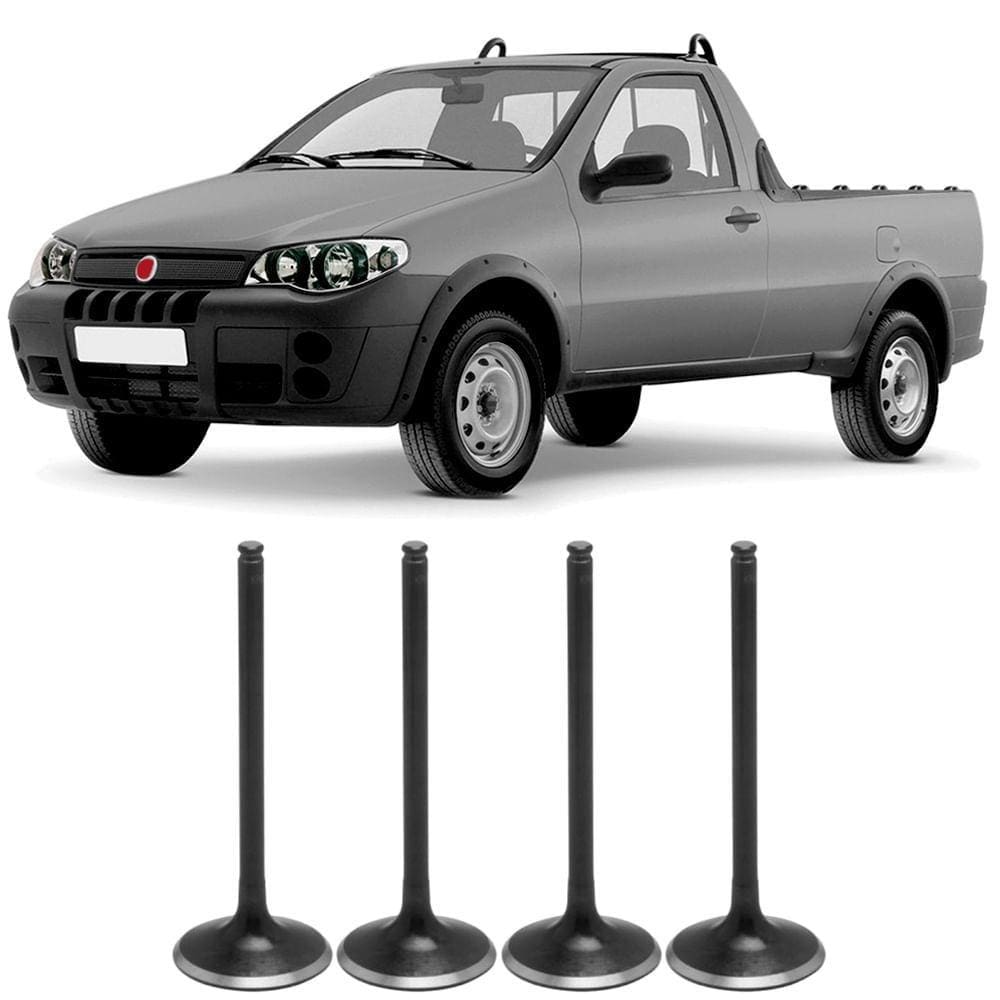 Jogo 4 Válvula Admissão Fiat Fire 1.4 8v 2006 A 2021 Flex