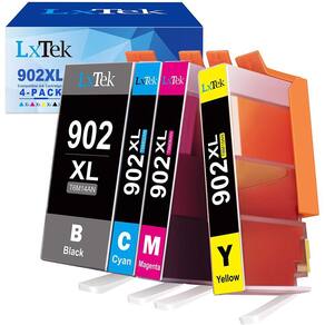 Cartucho de tinta LXtek para HP 902XL - ejet 6978 6968 6962 6958 (pacote com 4)