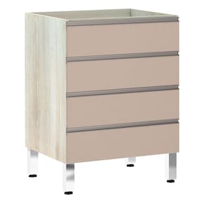 Balcão Sem Tampo 60cm Luci Legno Crem e Connect