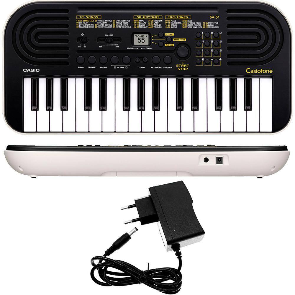 Teclado Musical Infantil Casio Sa76 Laranja