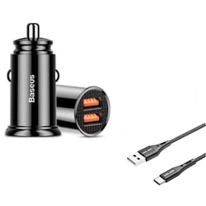Carregador Veicular USB-TIPO C 60W Alta Resistência