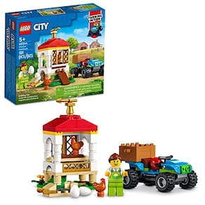 Conjunto City Chicken Henhouse Building para crianças a partir de 5 anos (101 peças)