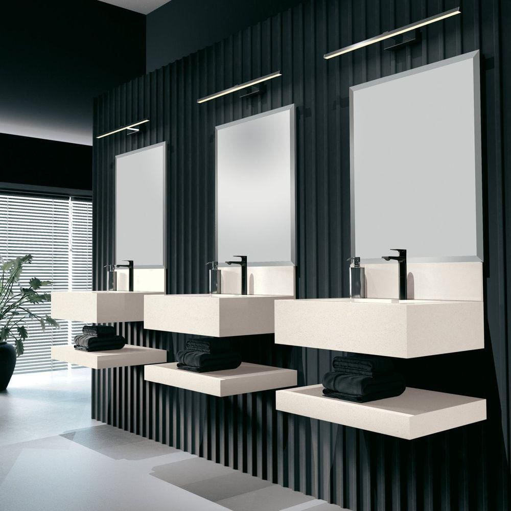 Prateleira em Porcelanato Para Banheiro 80cm Pró Blu Bianco