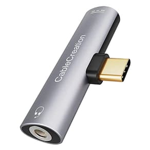 Adaptador de carregador de fone de ouvido CableCreation tipo C de alta resolução 3,5 mm PD Fast Charge