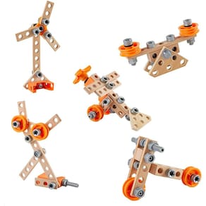 Kit inicial Junior Experiment, brinquedos de construção de 42 peças, kit científico STEAM, mais de 4 anos