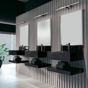 Prateleira em Porcelanato Para Banheiro 80cm Pró Blu Black