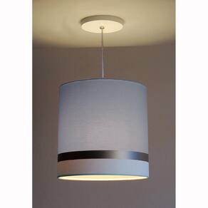 Pendente 15W Faixa Dupla 5773 Tom Luz Iluminação Cinza/Bronze/Branco