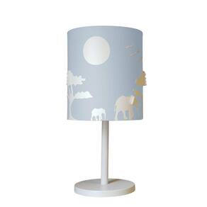 Abajur de Mesa 1 Foco 15W Savana Tom Luz Iluminação Azul-bebê