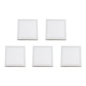 Painel de Luz Difusa Quadrado 18w - Kit 5 Unidades