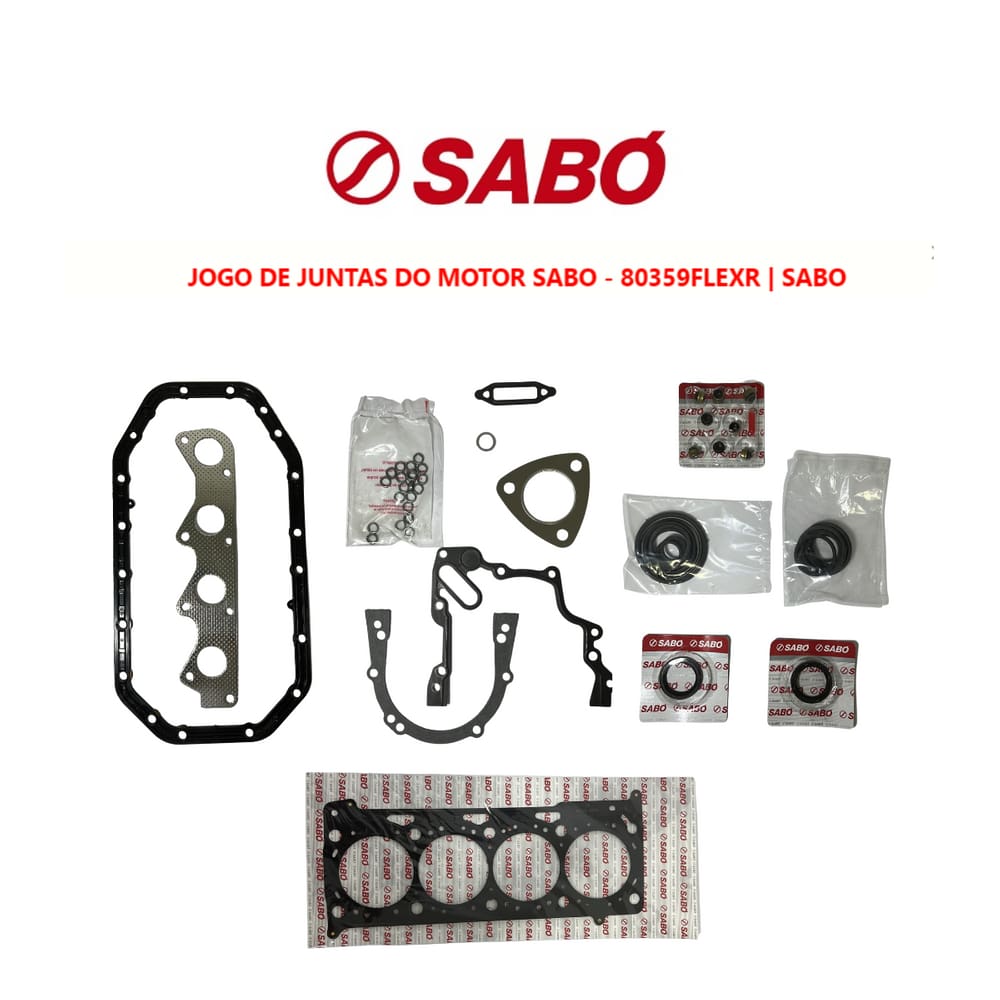 Jogo Junta Motor Sabó Vw Golf EA111 1.6 8V Completo 2006 A 2007