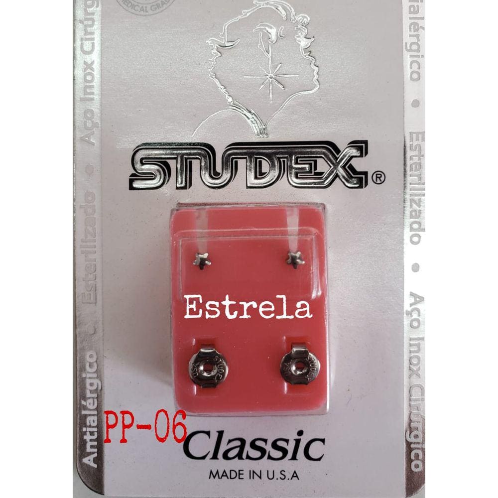 Brinco Studex Classic 2Mm Estrela Prata