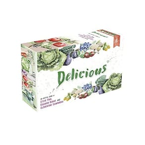 Delicioso jogo de jardinagem com frutas e vegetais
