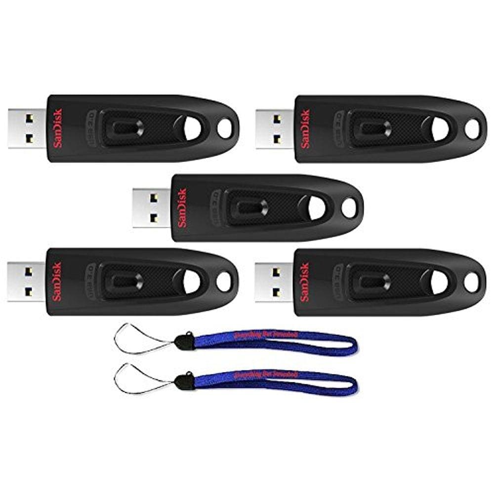 Unidade de memória flash SanDisk USB 3.0 (32 GB, pacote com 5) - pacote com (2) cordão