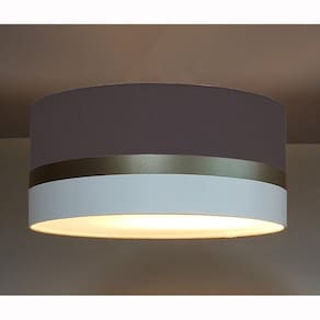 Luminária Plafon 2 Focos 15w 5726 Faixa Dupla Tom Luz Iluminação Preto/Bronze/Branco
