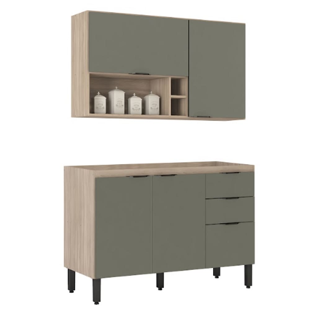 Composição Firenze 11 Demóbile Avena/Menta - LBMSHOP
