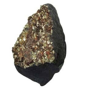 Shungite com Pirita Extra Incrustada Para Coleção 86mm 131g