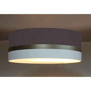 Luminária de Teto Plafon Faixa Dupla de Sobrepor Tom Luz Iluminação Preto/Bronze/Branco