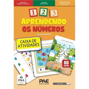 Livro 123 aprendendo números - caixa atividades 80p