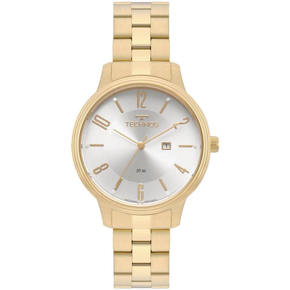 Relógio Technos Feminino Ref: 2015ccj/1k Elegance Dourado