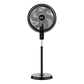 Ventilador de coluna Oster OVTR880 turbo preto com 6 pás