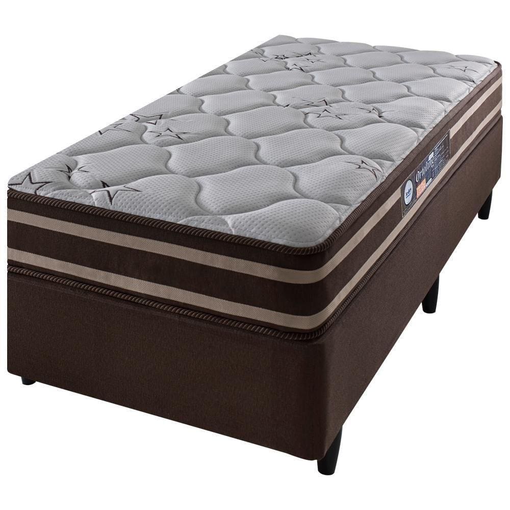 Cama Box Bau Conjugada Mola Solteiro King Corino (110Kg - 0.96X2.03X56)