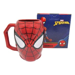 Caneca 3D Homem Aranha Spider-Man Porcelana 450ml Oficial Marvel