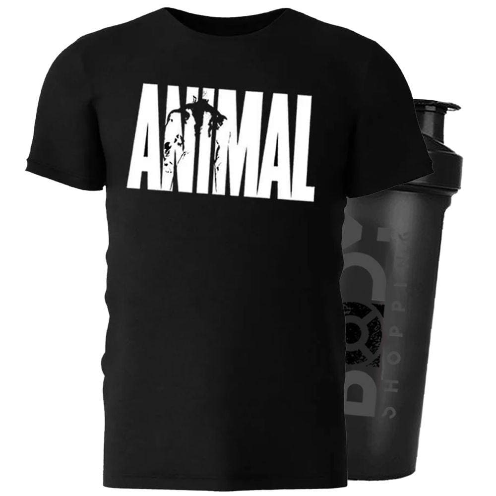 Camiseta Algodã?o Preto G + Shaker - Universal