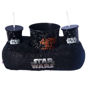 Kit Star Wars Almofada Suede + Balde Pipoca + 2 Copos Oficial LucasFilm