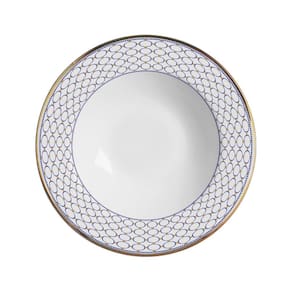 Conjunto com 6 Pratos Fundo Acanthus Azul Ø25cm