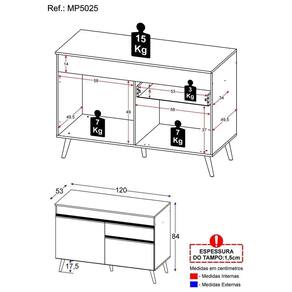 Gabinete Banheiro 2 Portas E 1 Gav Retrô 70cm Mp5025 Preto