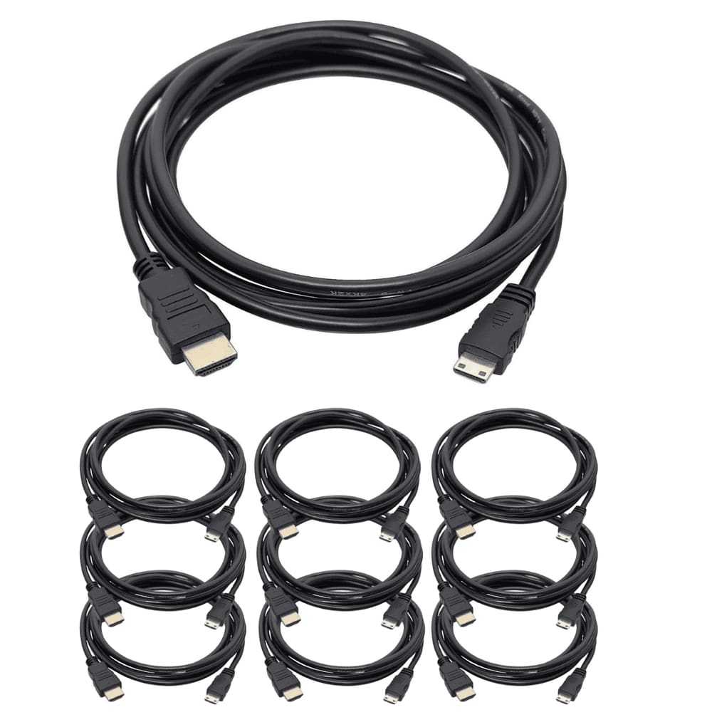 Kit 10 Cabo Mini HDMI Para HDMI 4k Ultra HD 1,5 Metros